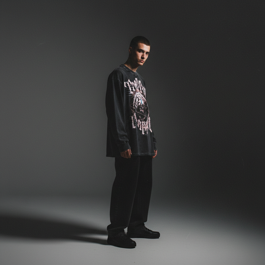 Trapped-Long Sleeve Shirt