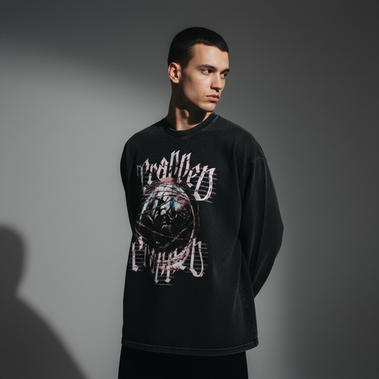 Trapped-Long Sleeve Shirt